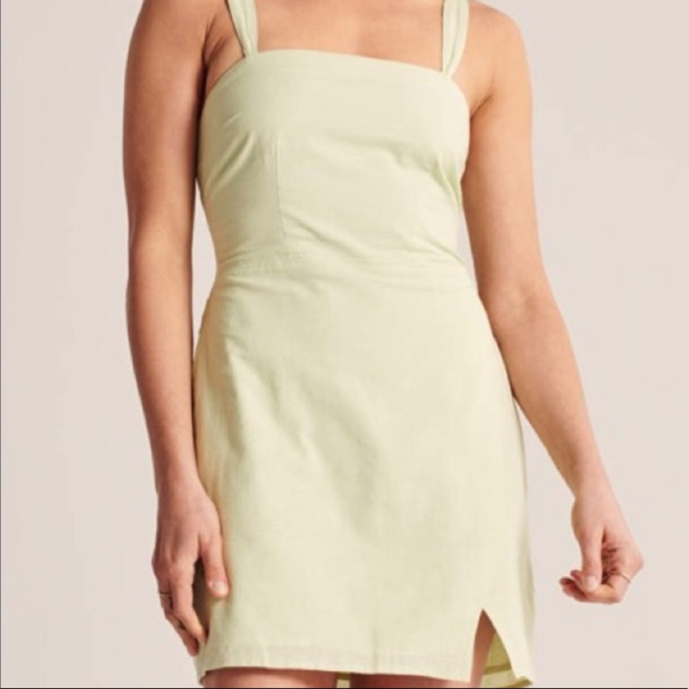 Abercrombie Wide Strap Mini Dress - Light Green - Small